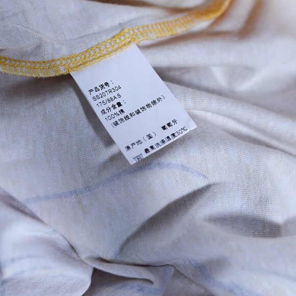 PushButton Yellow Cotton T-Shirt – Anime-Inspired Graphic, "Don't Cry Anymore" - Picture 4 of 7